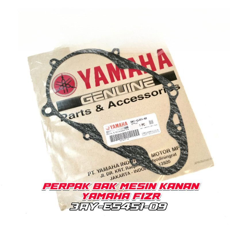 MESIN RIGHT ENGINE CRANK PERPAK YAMAHA F1ZR 3AY-E5451-09 | FIZR FIZ RIGHT CALTER GASKET