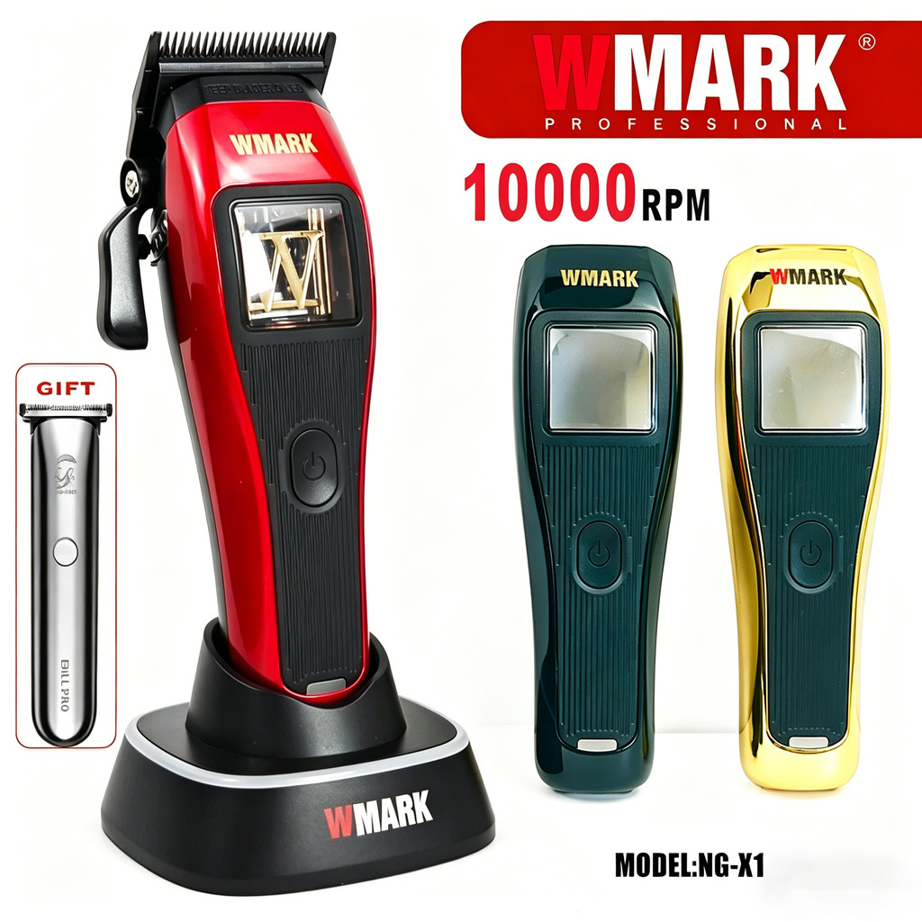 WMARK NG-X1 Professional Hair Clipper 10000RPM Maglev มอเตอร์ DLC ใบมีดเรียวเสียงต่ํา