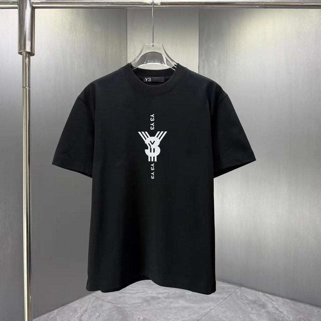 Y-3 เสื้อยืดแขนสั้นโลโก้ Mecha สามมิติ | Yoji Yamamoto สไตล์ Hard Core Functional อินเทรนด์ T (3 สีเ