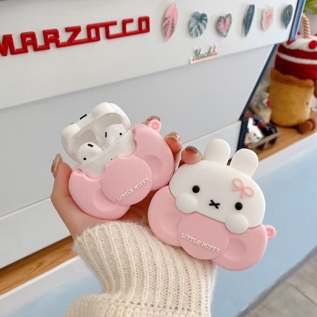 เหมาะสําหรับ Airpods 4 Pro 3 2 เคส Case หูฟังป้องกันกรณีน่ารักกุทัณฑ์กระต่ายน้อย