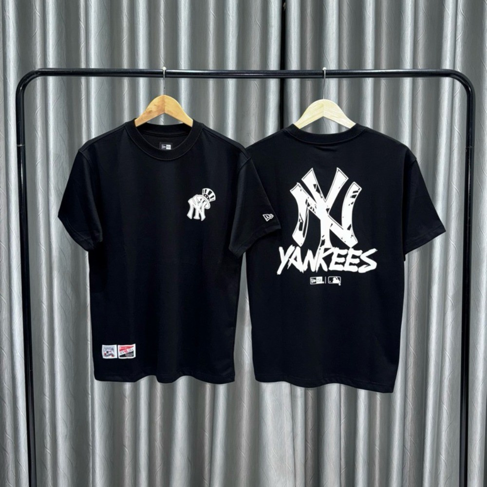 พร้อมสต็อก MBL พิมพ์ผู้ชายและผู้หญิงลําลองรอบคอแขนสั้น 100% Cotton เสื้อยืดคุณภาพสูง