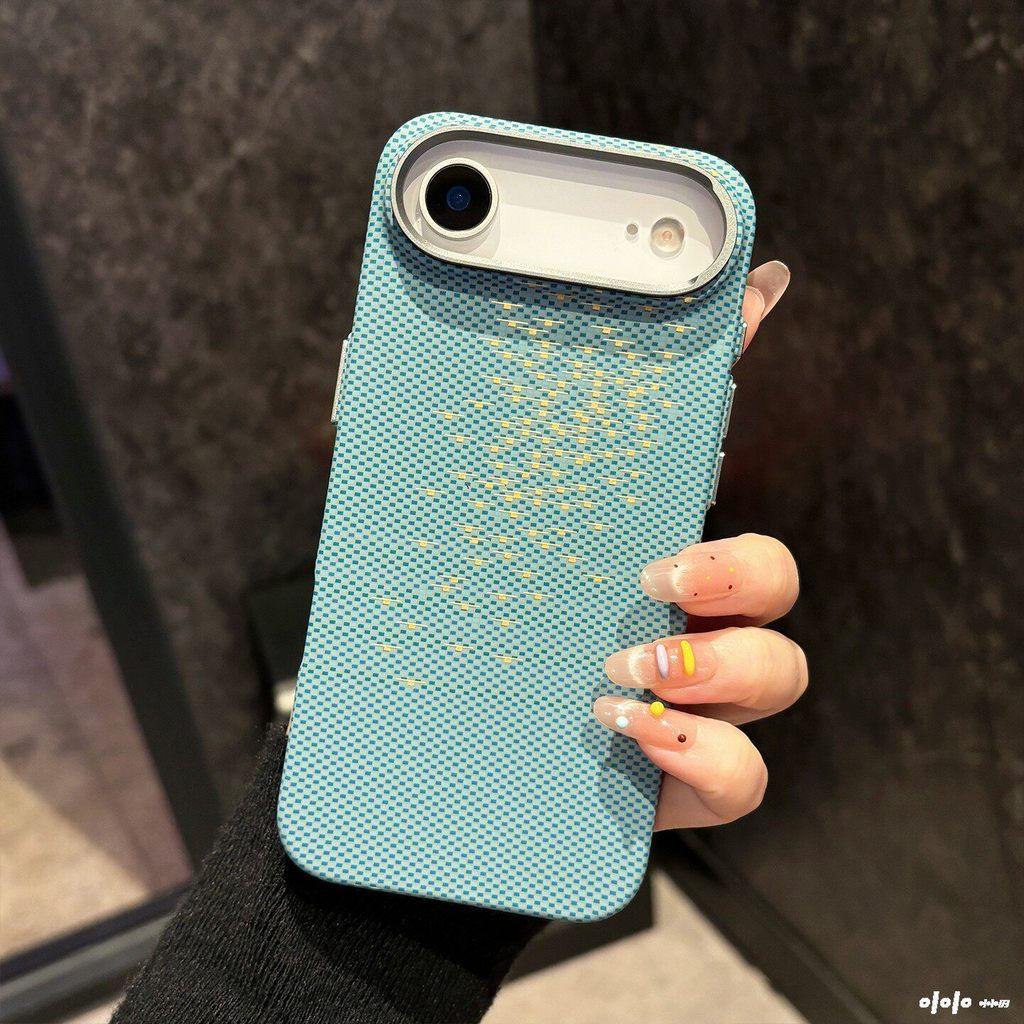 Magnetic เหมาะสําหรับ iPhone Air 17ProMax รูปแบบคาร์บอนไฟเบอร์เคฟล่าร์บางเฉียบ 17pro ไฟลอย Wave รวมทุกอย่างเคสป้องกัน