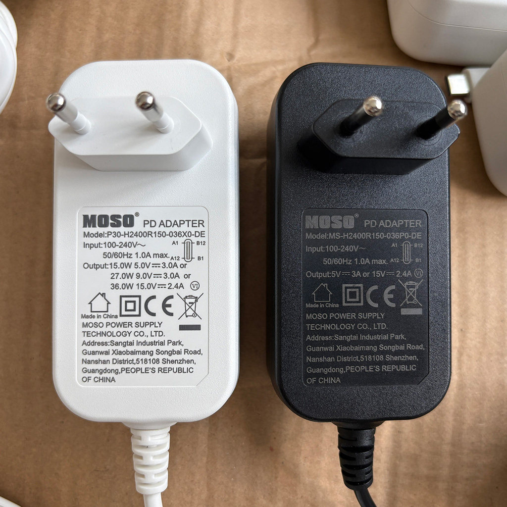 มาตรฐานยุโรป 5V3A 9V3A36W Power P30-H2400R150-036X0-DE PD Protocol Charger