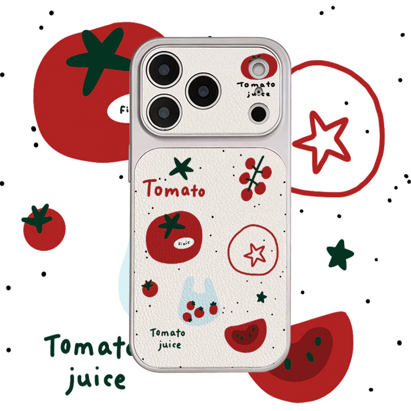 เคส iPhone 17 16 15 14 13 12 11 Pro Max Plus ซิลิโคนลายทอมาโต