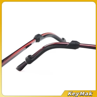 KeyMak ซิลิโคนนุ่มป้องกันลื่นซิลิโคนสวมขาแว่น แบบขาตรง กันลื่น 1 คู่ Anti-slip silicone glasses sleeve