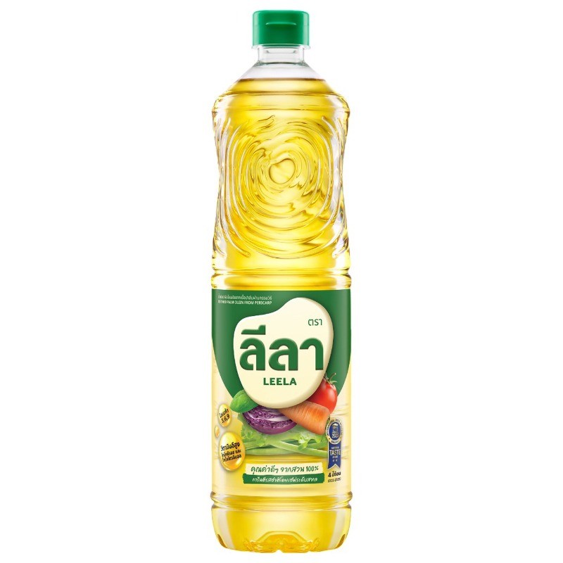 ลีลาน้ำมันปาล์ม 1ลิตร Leela Palm Oil 1ltr. [หมายเลขบาร์โค้ด 8850959001137 ] สินค้าคุณภาพดี คัดสรรอย่างตั้งใจ