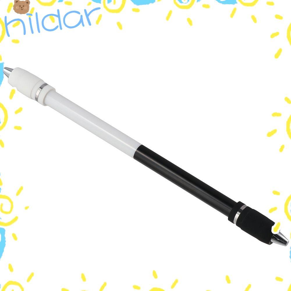 HLAR Spin Pen, PC Black Pen Spinning, สํานักงานเคลือบไม่ลื่นสีขาวระดับกลาง