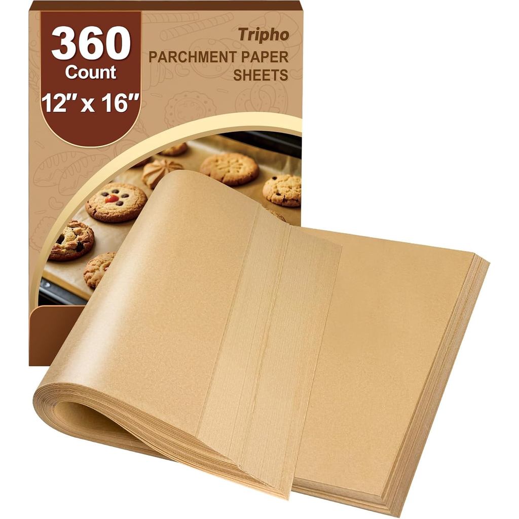 360Cunt12"x16"HeavyDutyParchmentPaperSheepSheepSheepSheetsfor Baking,No-Stick&No-LeakUnlirtingParchm