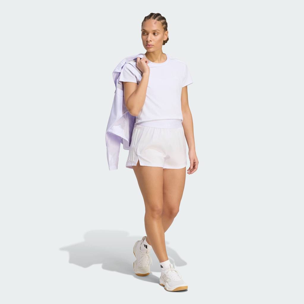adidas شورت نسائي Hyperglam 3-Stripes — بنفسجي — صورة 3