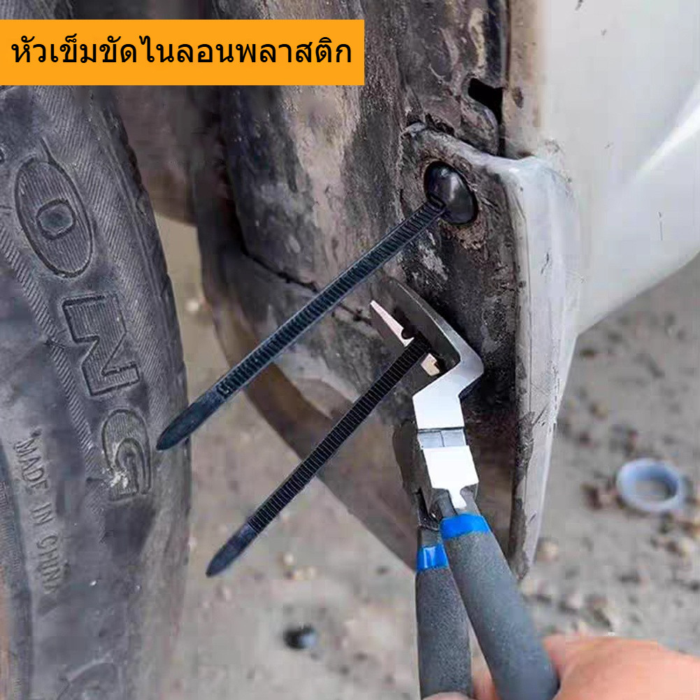 เคเบิลไทร์ไนลอนหนักสีดำพร้อมหัวล็อค แข็งแรงสำหรับงานซ่อมรถทุกประเภท