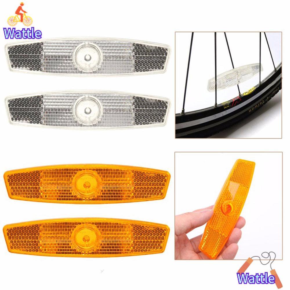 WATTLE 1 คู่ จักรยาน Spoke Reflector คุณภาพสูงความปลอดภัยประกันล้อจักรยานสะท้อนแสง