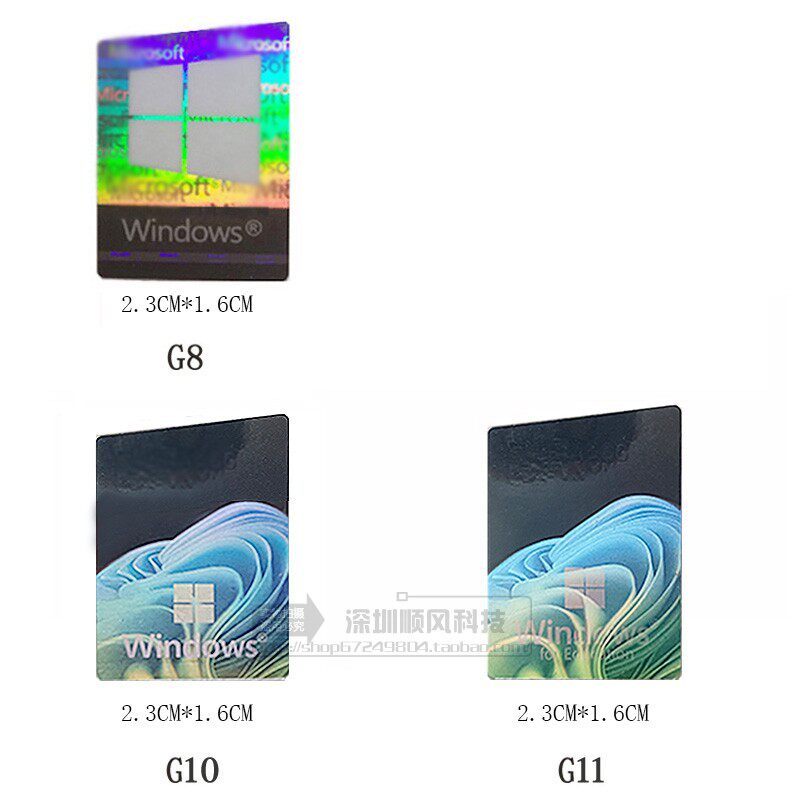 สติ๊กเกอร์ Windows10 เปลี่ยนสีได้ของแท้ WIN10 ป้าย WIN11 WINDOWS ป้ายโลโก้ WIN Label