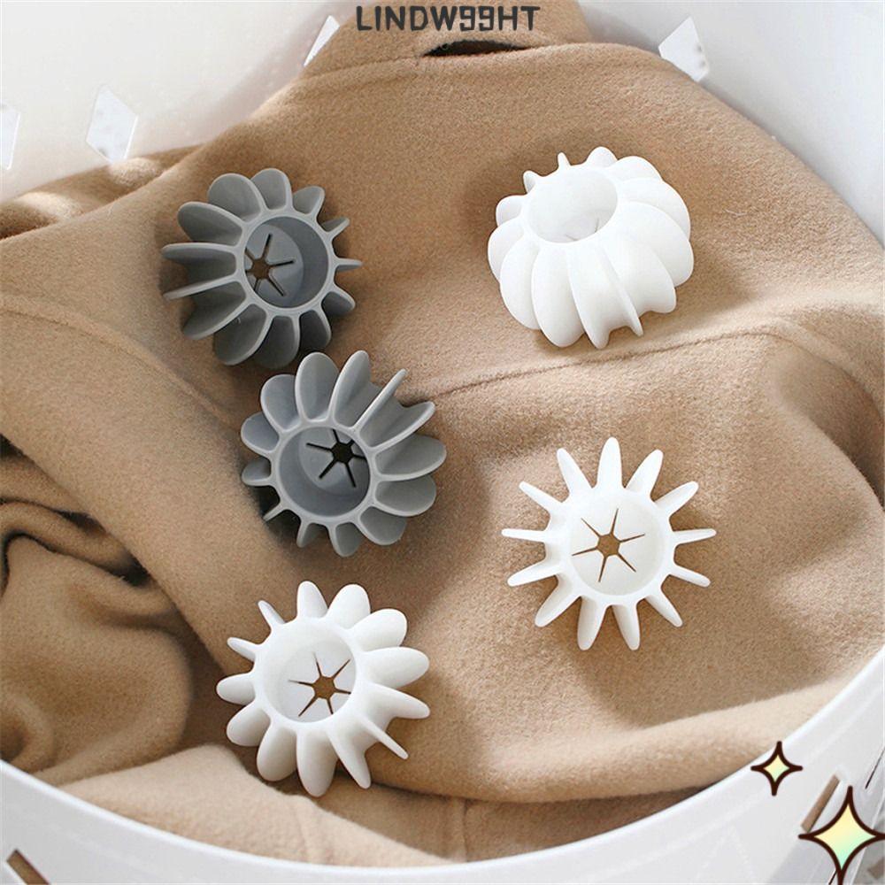 LINDW99HT ลูกซักผ้า 2 ชิ้นป้องกันลม Home & Living Drying อุปกรณ์ซักผ้าสําหรับซักผ้า|น้ํายาจับขนแมว น