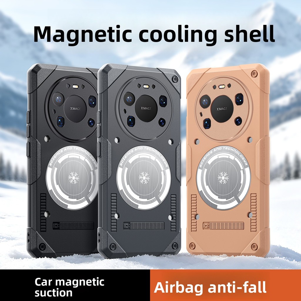 ใหม่สําหรับ Huawei Mate 80 Pro Max Honor Win RT Power 2 Magnetic Graphene Cooling การกระจายความร้อนเคสโทรศัพท์เกราะ Anti Fall Cover Light Thin Casing
