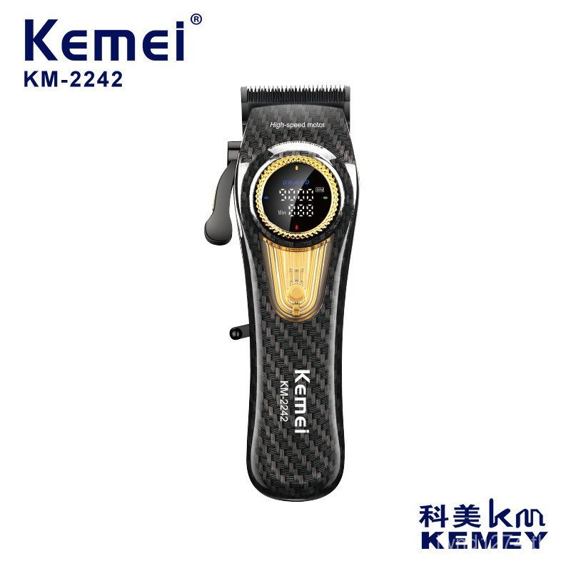 Km-2242 Kemei Cross-Border น้ํามันพร้อมฐาน Clipper ผม Salon Push แกะสลักผม Clipper usb ผม M3N2
