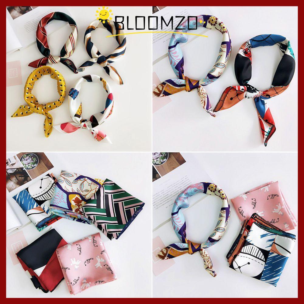 in stockBLOOMZO Silk Feel Satin Summer Small Vintage Elegant Hair Tie Band