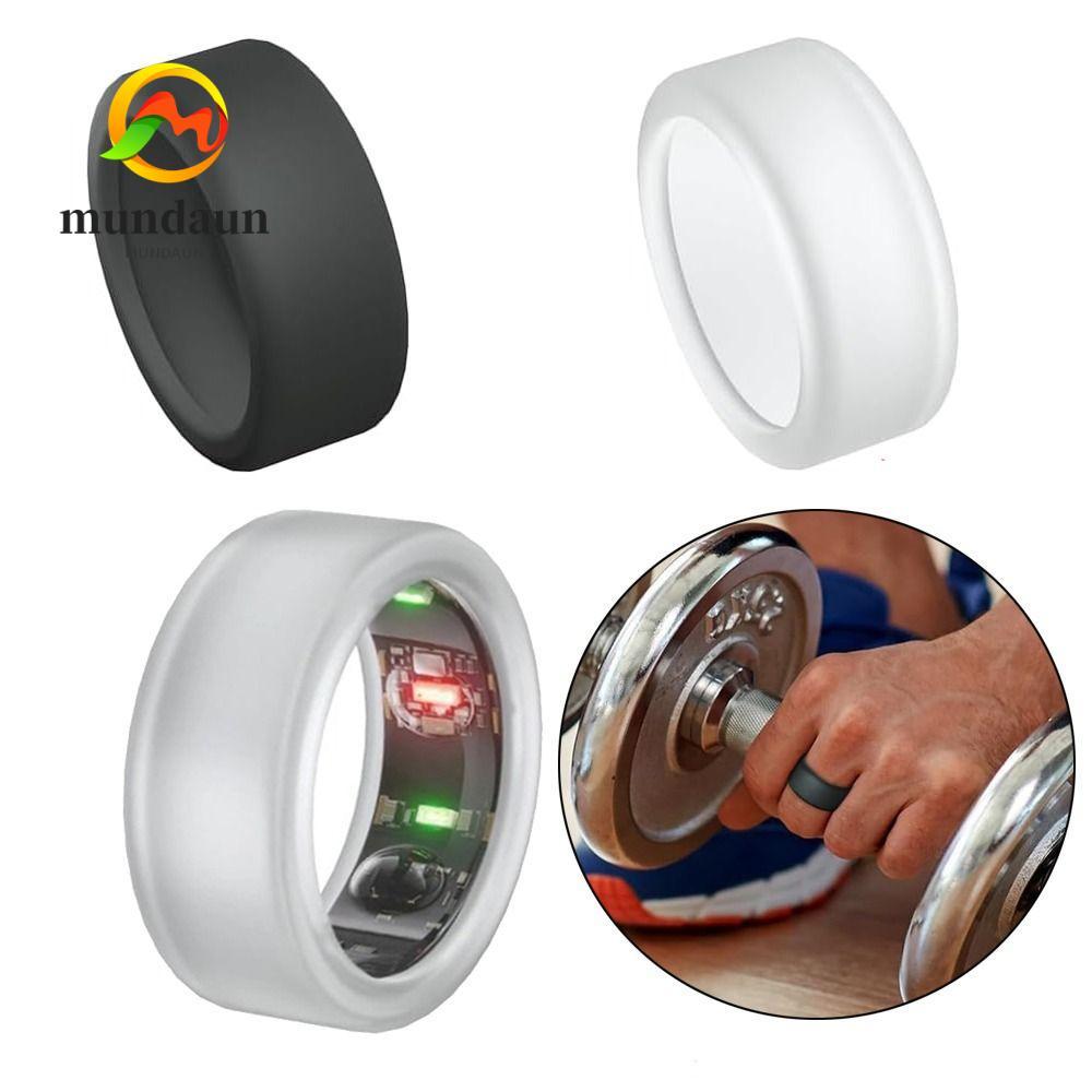 MUNDAUN ซิลิโคนแหวนป้องกัน Oura Ring Gen 3, อุปกรณ์จัดเก็บเครื่องประดับกันกระแทกและขีดข่วน