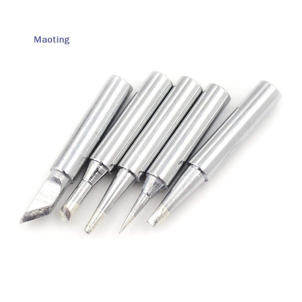 [MT] 5 ชิ้น 936 หัวแร้งไฟฟ้าทองเหลืองเคล็ดลับสถานีบัดกรี Conical Bevel Tip