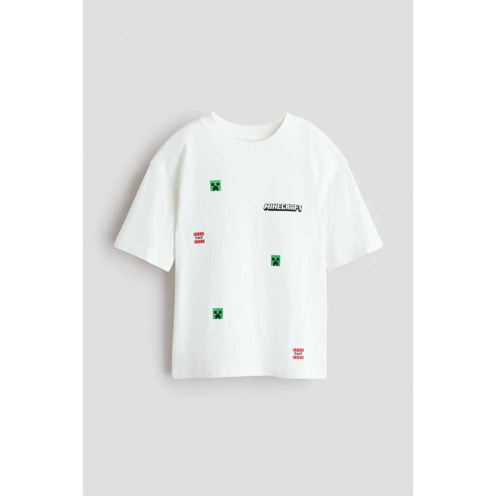 H&M(เอชแอนด์เอ็ม) เสื้อยืดโอเวอร์ไซส์พิมพ์ลาย เด็กผู้ชาย 1335301_8