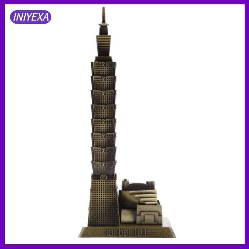 [Iniyexa] Taipei 101 โมเดลสถาปัตยกรรมอาคาร บทความตกแต่ง โต๊ะ Décor