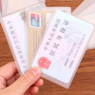 MOON ที่ใส่บัตร PVC ใส กันรอย กันเปรอะ กันฝุ่น สำหรับบัตรประชาชน บัตรเอทีเอ็ม บัตรเครดิต ทนทานใช้ยาวนาน