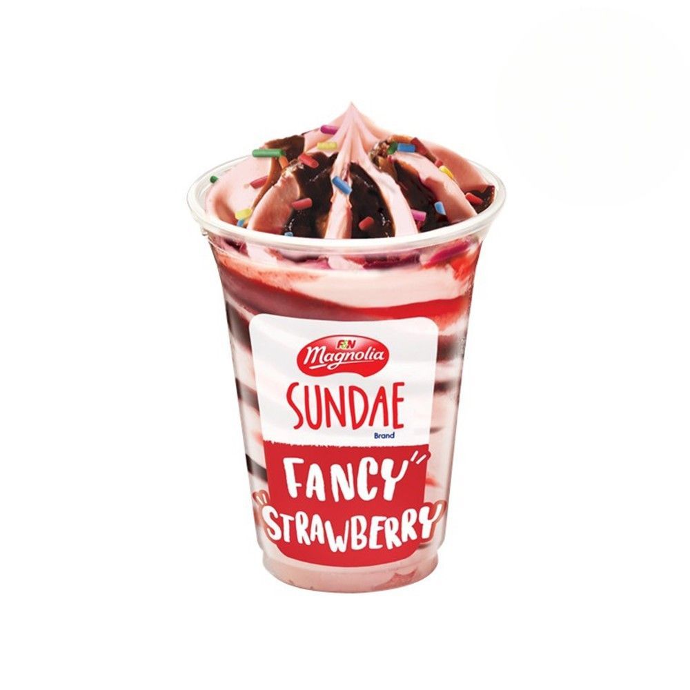 [สินค้าส่งด่วน] แมกโนเลีย ซันเดย์ ไอศกรีม สตรอเบอรี่ 82 กรัม MAGNOLIA SUNDAE STRAWBERRY ICE CREAM 82 G