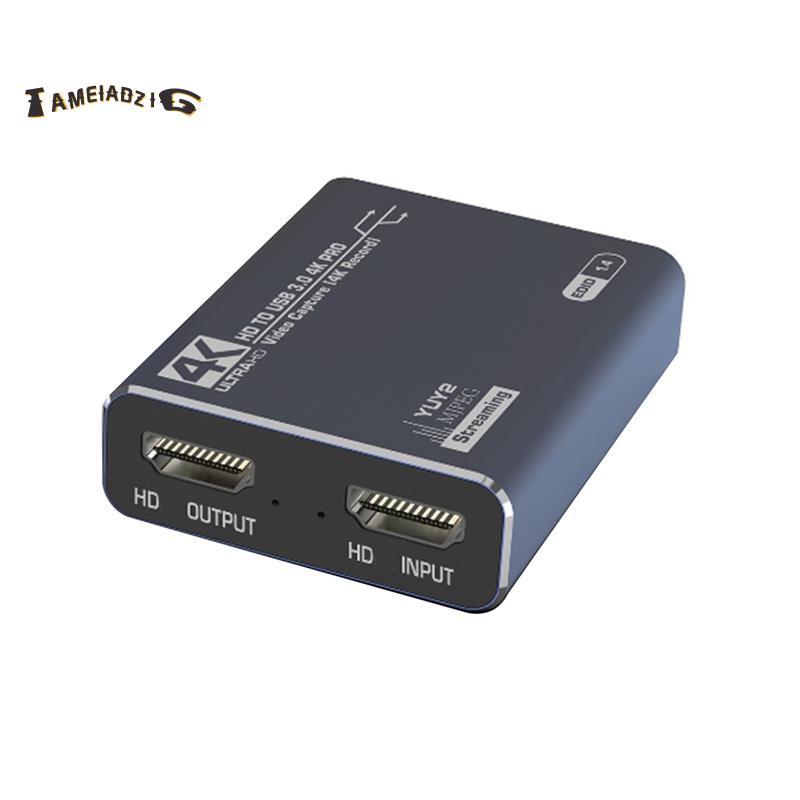 [คุณภาพ T]4K 60Hz -การ์ดจับภาพวิดีโอที่รองรับ 4K 60Hz 30Hz USB 3.0 1080P 60fps 30fps Grabber สําหรับ