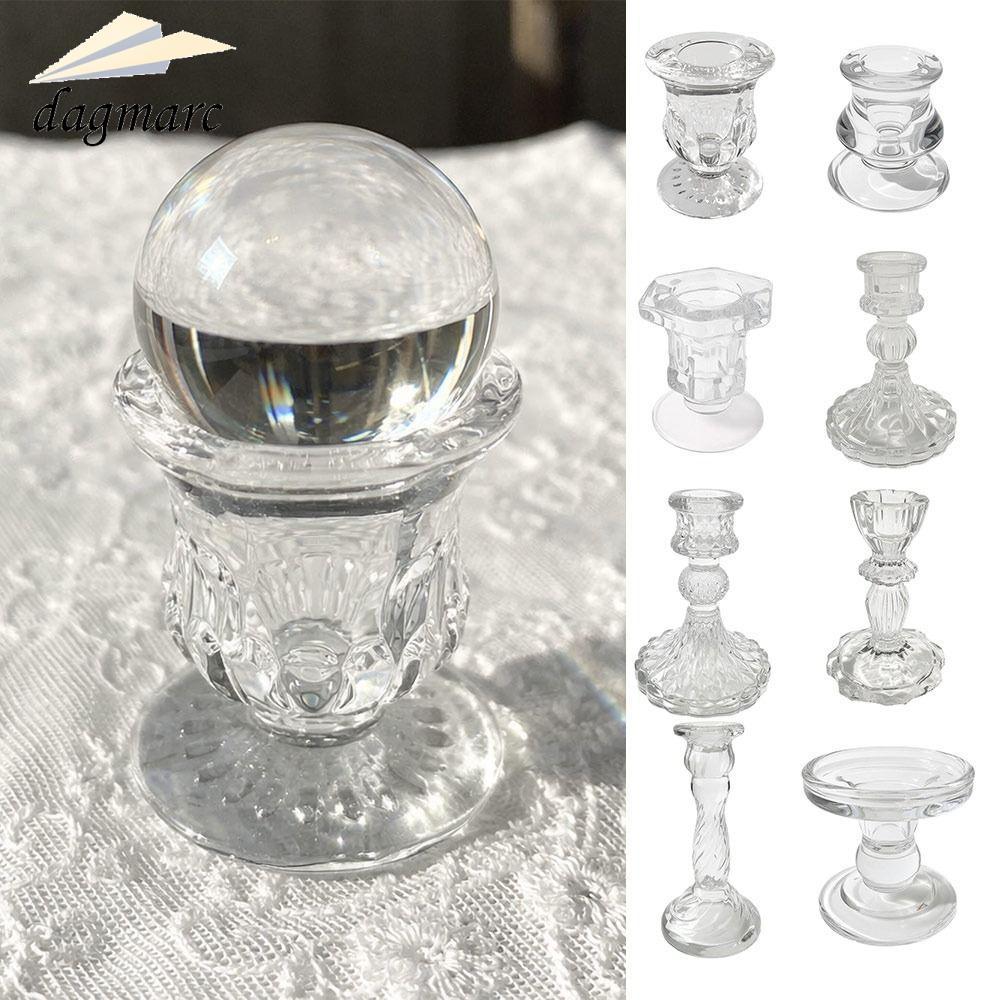 ฐานลูกบอลคริสตัล DAGMARC, Craft Glass Sphere Holder, Creative โปร่งใสการถ่ายภาพ Props คริสตัลบอลขาตั