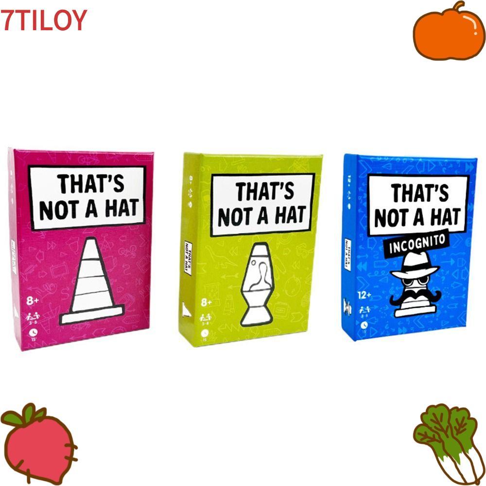 7TILOYSHOP Thats Not a Hat Game, Extended Unique Design Happy Party Game, Fashion English Version 3-