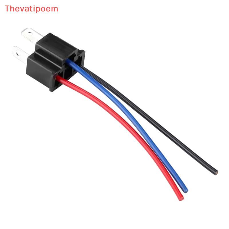 [Thevatipoem] 9003 H4 Bulb Soet Male Adapter Connector ไฟหน้ารถหมอกโคมไฟชายอะแดปเตอร์ Soet สายไฟไฟหน