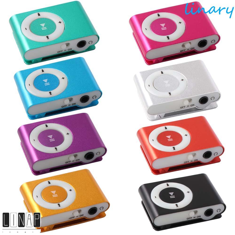 CULINARYHV MP3 Player แฟชั่นแบบพกพา Media Player Walkman กระจกโลหะกีฬา MP3