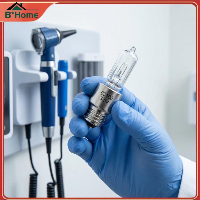 # BHTH# GS 777 Otoscope หลอดไฟ 3.5V 2.5W สําหรับ Welch Allyn 03100 Wall Transformer Bright Exam Ligh