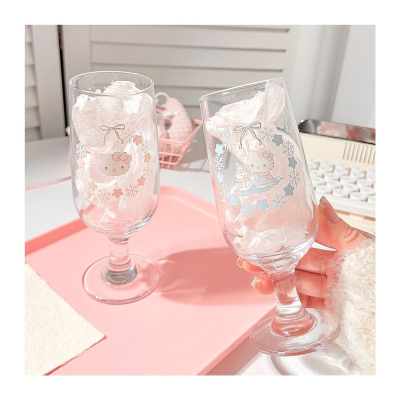 Sanrio/Hello Kitty/Ins แก้วการ์ตูนน่ารัก Goblet เครื่องดื่ม Goblet/dlpp