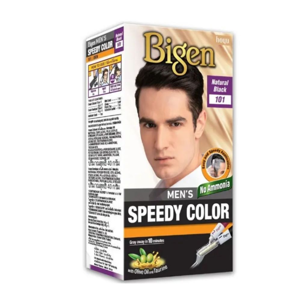 บีเง็น เมนส์สปีดี้แฮร์คัลเลอร์ดำธรรมชาติ (Bigen Men's Speedy Hair Color Natural Black  80g.)