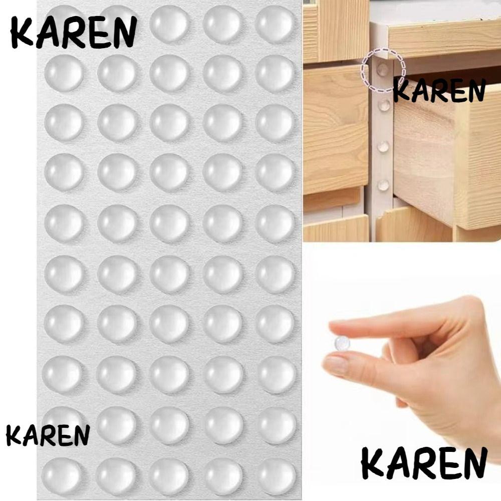 KARENGOODS Damper Buffer, กันชนประตูตู้กาวตนเอง, กันชนประตูซิลิโคนทรงกลม