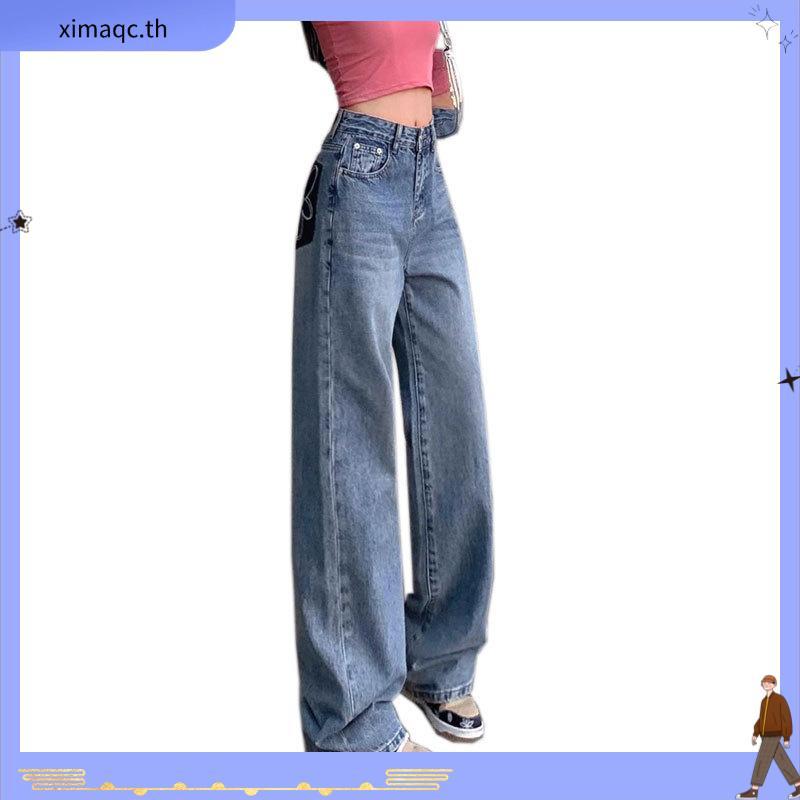 [Ava] Blue Jeans กางเกงยีน ยีนส์ baggy jeans นิยมยีนส์ หญิง สไตล์เกาหลี กางเกงยีนต์ ยีนส์นิยม กางเกง