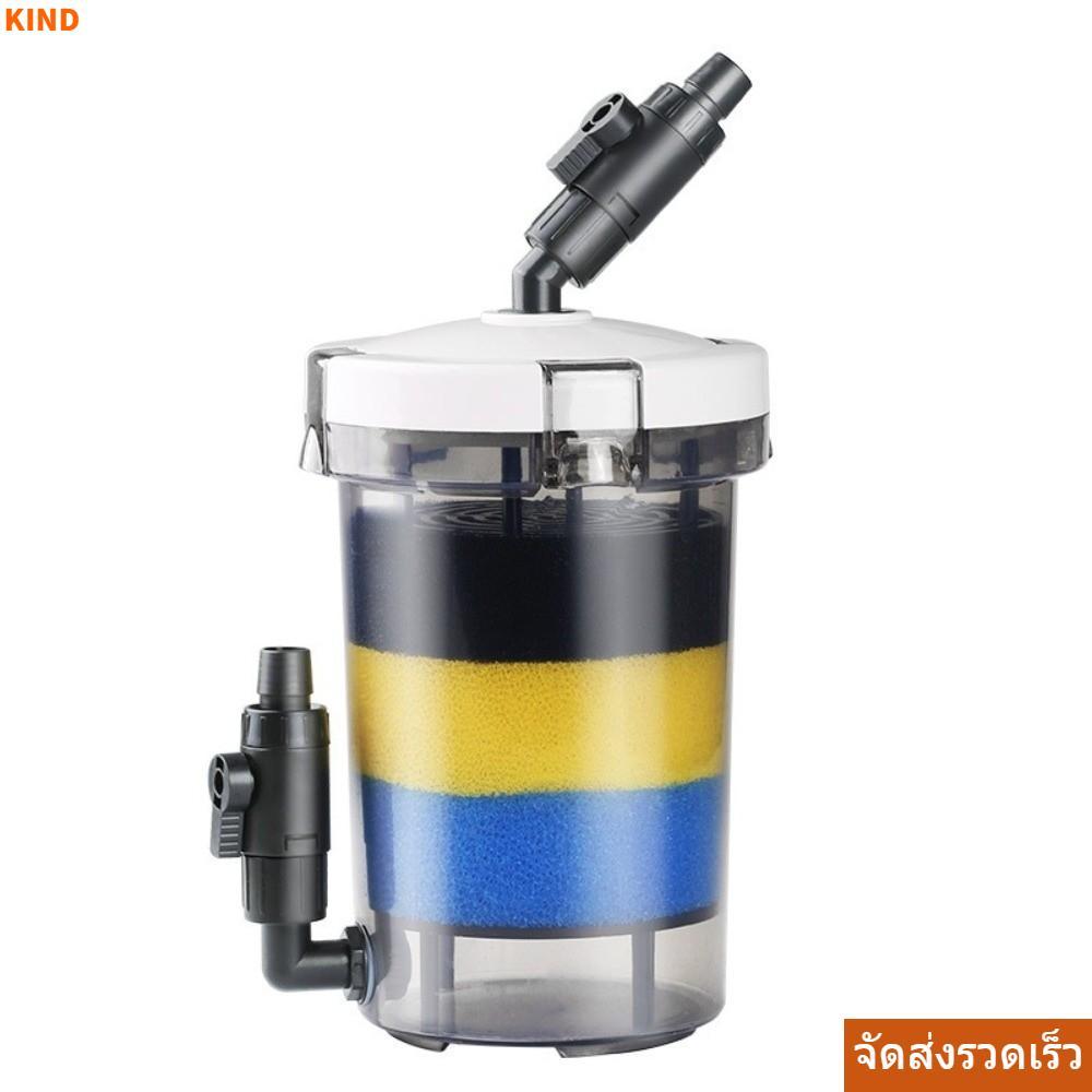 จัดส่งรวดเร็วKIND Mini Fish Tank Filter,ไม่มีปั๊มติดตั้งง่าย Aquarium Pre-filter,คุณภาพสูงพร้อมผ้าฝ้ายมินิขนาดกรองBarrel Fish Tank Maintenance