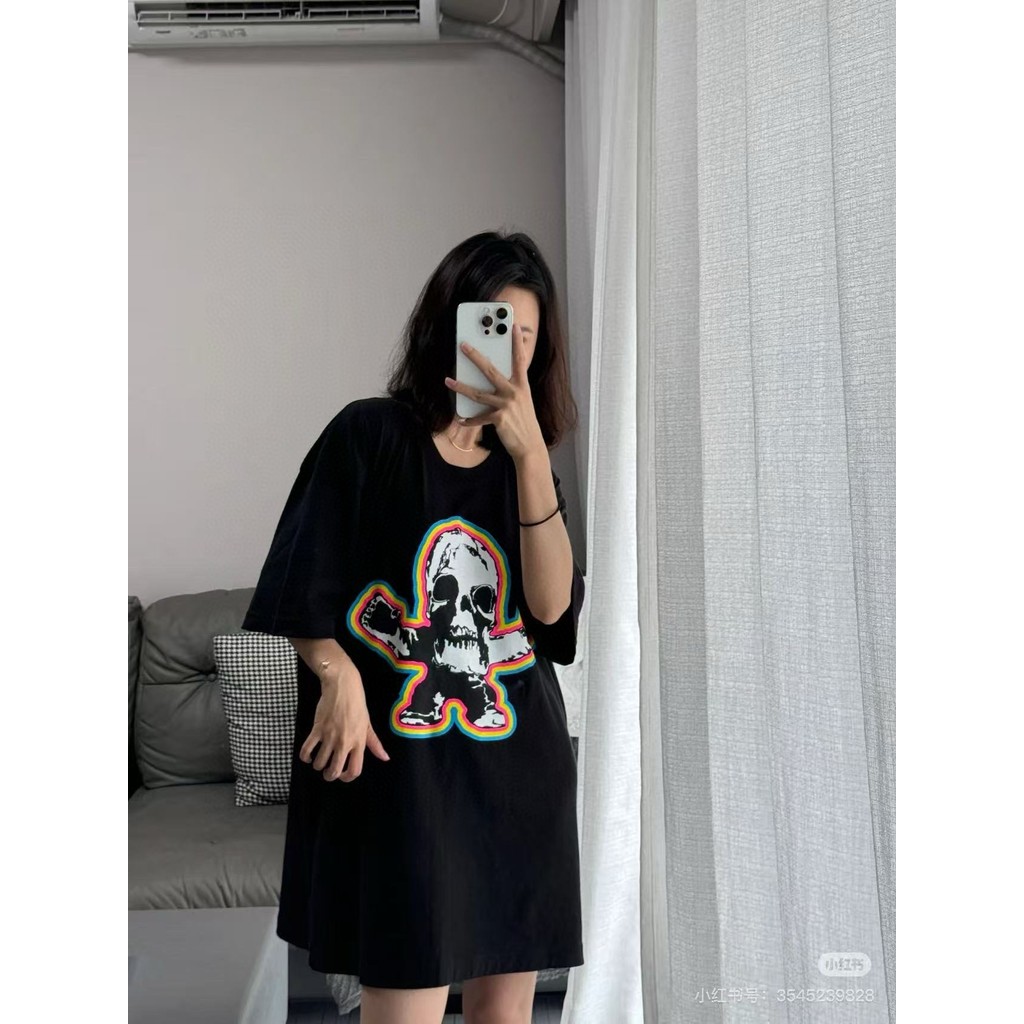 Chrome Hearts/Chrome Hearts 2026 ต้นฤดูใบไม้ผลิสไตล์ใหม่เสื้อยืดแขนสั้นผู้ชายสไตล์ผู้หญิงสไตล์คู่รอบ