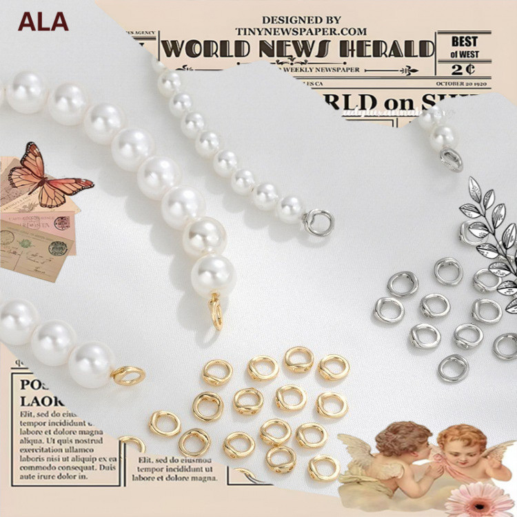 💖ALA เครื่องประดับ DIY💖หัวปิดข้อต่อสร้อยข้อมือและสร้อยคอทองคํา 14K สําหรับเครื่องประดับมุก diy
