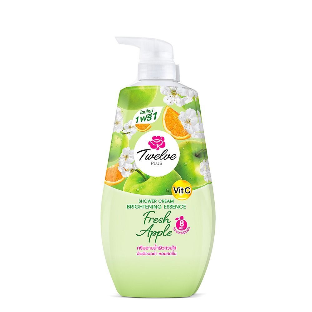 [สินค้าส่งด่วน] 12พลัสชาวเวอร์ แอปเปิ้ล ครีมอาบน้ำ 400 มล. X2 12 PLUS SHOWER APPLE 400 ML. X2