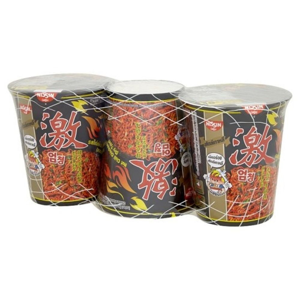 นิสชินคัพรสไก่เผ็ดเกาหลี71ก แพ็ค 3 NISSIN CUP KOREAN HOT CHILLI CHICK71G. PACK 3