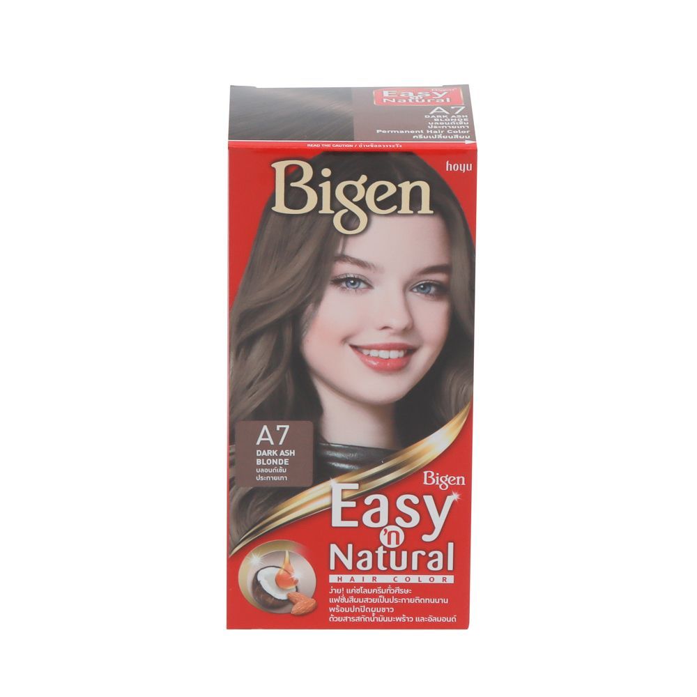 บีเง็นอีซี่เนเชอรัลบลอนด์เข้มประกายเทาA7 BIGEN EASY NATURAL DARK ASH BLONDE