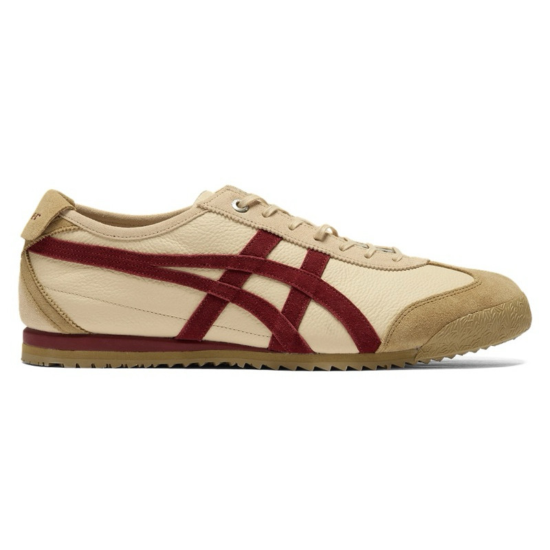 Mexico Mexico 66 SD Beige/Bet Red ของแท้ใหม่เอี่ยม พร้อมกล่องบรรจุภัณฑ์และฉลากครบชุด BWL