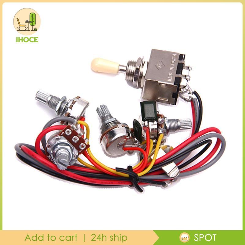 [Ihoce] สายไฟสําหรับกีตาร์ไฟฟ้า LP 3 กล่องสลับปิ๊กอัพเลือก 2V/2T/1J