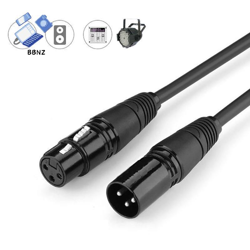 [BBNZ] DMX 3-PIN DMX512 สายชายกับหญิง LED PAR ไฟเวทีสายสัญญาณ DMX อุปกรณ์ Dj DMX512 สายสัญญาณ Xlr Co