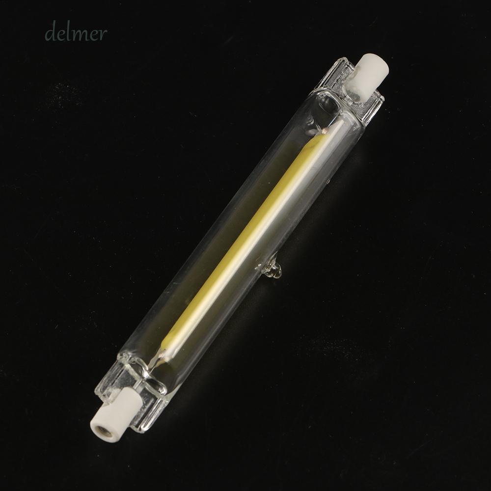 DELMER COB Tube Bulb, Replacement 110v/220v R7S Lamp Tube, Spotlight 360 Glow Dimmable Home