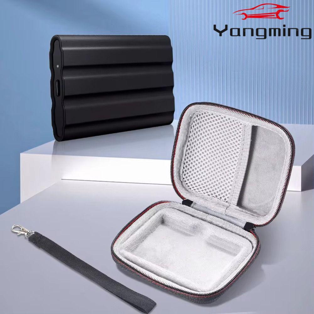YANGMING กระเป๋าเก็บของ, ป้องกันรอยขีดข่วนพร้อมกระเป๋าเก็บเชือกเส้นเล็ก, พรีเมี่ยมกันกระแทกแบบพกพากั