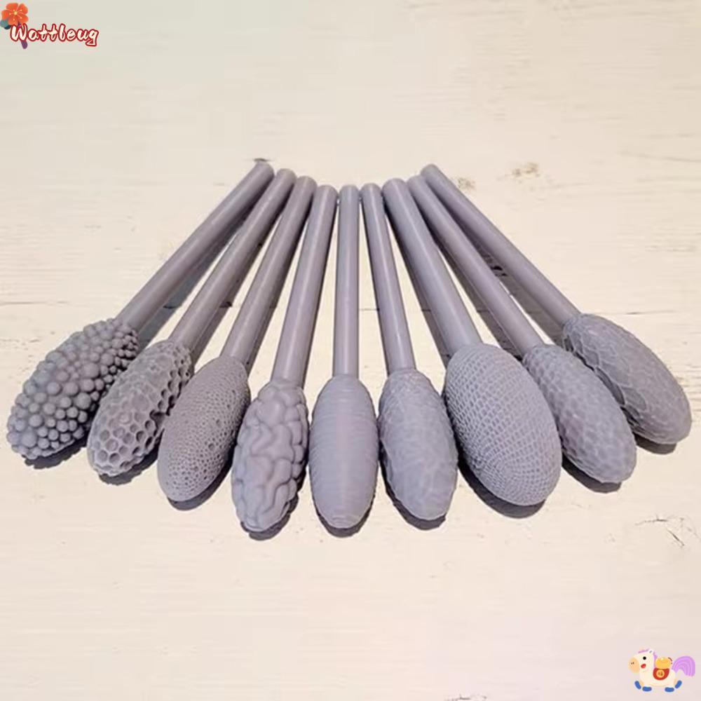 WATTLEUG Art Clay Modeling Roller, Hand Clay Art Texture ชุดเครื่องมือสําหรับ Clay, Rolling Emboss ล