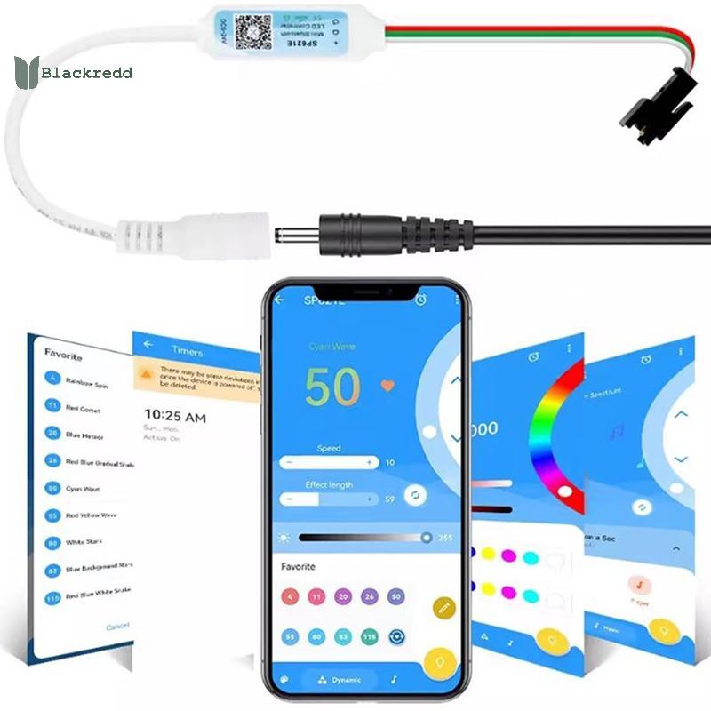 BRED SP621E Mini RGB Controller สําหรับ WS2811 WS2812 WS2813 LED Strip Light Control -24V.