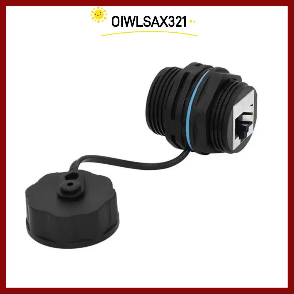 OIWLSAX321 RJ45 Connector, ป้องกัน IP68 กันน้ํา Cat6A RJ45 Connector, Ethernet Bridge Joint วงกลม RJ